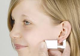 Ear Piercing Earrings Light Sapphire Daisy Flower Silver Studs