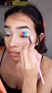 Maquillaje inspirado en los colores de Sally, del extraño mundo de Jack.  Tutorial completo en mi página de Facebook 👻