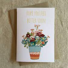I hope you're feeling back to your positive self soon!. Hope You Feel Better Soon Card Nix Products