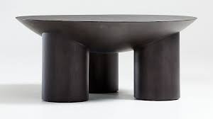 Tom Charcoal Three Legged Coffee Table Reviews Crate And Barrel In 2020 Coffee Table Crate And Barrel Crate And Barrel Coffee Table