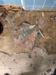 While wearing a p100 respirator in a room sealed off with plastic sheeting (painter's drop cloth plastic sheets) as i was removing some broken asbestos tiles, not. Tiling When Some Old Vinyl Sheet Flooring Is Impossible To Remove Home Improvement Stack Exchange