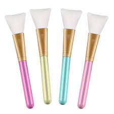 Terresa Face Mask Brush 4pcs Hairless Silicone Cosmetic Scrapers Facial Applicator Brushes In 2020 Face Mask Brush Eye Makeup Brushes Set Flawless Makeup Application