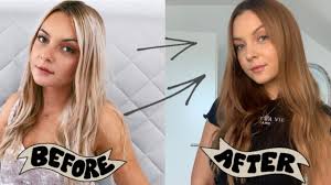 Ihr möchtet eure haare blond färben? Von Blond Zu Braun Haare Tonen Mit Maria Nila Cacao Youtube