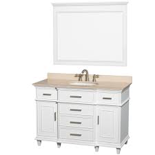 Given the amount of time people spend looking at their reflection, a mirror is often the most noticed item in a room, especially in the bathroom. Berkeley 48 Single Bathroom Vanity White Beautiful Bathroom Furniture For Every Home Wyndham Collection