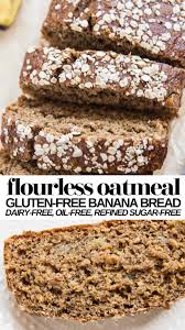 Flourless Oatmeal Banana Bread Gluten Free The Roasted Root In 2020 Oatmeal Banana Bread Gluten Free Banana Bread Banana Bread Recipe Healthy