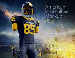 This free psd templates contain front view football player uniform or jersey. American Football Kit Mockup On Behance