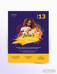 Compared to a normal birthday invitation card, birthday party flyers are only composed of a single sheet, unfolded, and designed in a single medium. Free 16 Amazing Sample Birthday Flyer Templates In Ai Indesign Ms Word Pages Psd Publisher Pdf