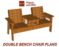 Relief your back pain second comes the seat height: Free Patio Chair Plans How To Build A Double Chair Bench With Table