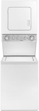 Sears has the best selection of laundry centers & carts in stock. Whirlpool Wet4024ew 24 Inch Electric Laundry Center With 1 5 Cu Ft Washer Capacity 3 4 Cu Ft Dryer Capacity 5 Wash And Dry Cycles Soak Setting Bleach Fabric Softener Dispensers Spreckle Porcelain Basket And
