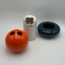 Space Age Orange Ceramic