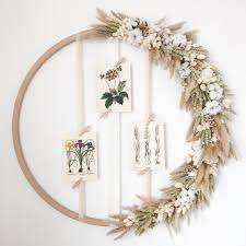 Meine Schonsten Hulahoop Kranze 2019 Getrocknete Blumen Blumenhandwerk Blumenkranz Selber Machen