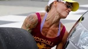 Woman gets knocked over by pit crew. Christmas Abbott A Modern Renaissance Woman Youtube