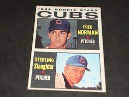 1964 Topps #469 Chicago Cubs Rookie Stars (Norman-Slaughter) BB Card EX |  eBay