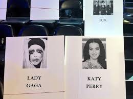 Katy Perry Lady Gaga Together On Mtv Vmas Seating Chart