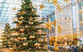 Solar christmas decorations outdoor shopping center. Shopping Center Commercial Christmas Decorations Matter
