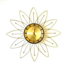 vintage 1950s lux electric wall clock starburst atomic home etsy wall clock clock starburst