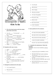 Simple Past Verb To Be Iii Simple Past Tense Learn English Past Tense Worksheet