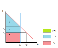 How to identify the changes in consumer surplus and producer surplus that result from a ceiling price. Change In Consumer And Producer Surplus With A Price Ceiling Mathematics Economics Chart