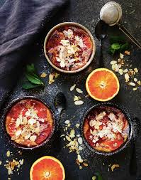 Gratins Amandes Tonka Oranges Sanguines Recettes De Cuisine Alimentation Orange Sanguine
