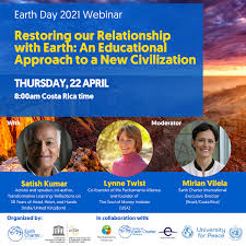 Our earth is the only planet in the universe where life is possible. Earth Day Celebration With Satish Kumar And Lynne Twist Earth Charter