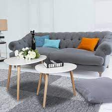 It will absolutely make your living room become more attractive and unique. Nesting Coffee End Table Side Table Wood Color Living Room Furniture Set Of 2 Nesting Tables Kolenik Home Kitchen