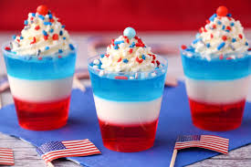 This jello recipe is easy to make, but a bit time consuming because you must wait for each layer to set before adding the next. Red White And Blue Jello Shots Keep Calm And Eat Ice Cream