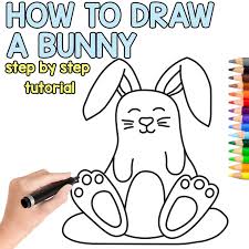 Bunny footprint pattern printable bunny feet, easter bunny footprint pattern, easter bunny patterns, bunny rabbit footprints, footprint bunny craft footprint pattern. How To Draw A Bunny Cute Step By Step Easy Peasy And Fun