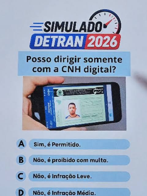 Simulado da Prova de Reciclagem da CNH 2026: teste gratuitamente seus conhecimentos