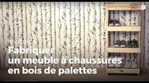 Fabriquer un meuble a chaussure avec des palettes elegant un joli. Fabriquer Un Meuble A Chaussures En Bois De Palettes Recycler Youtube