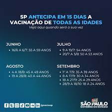 De 16 a 31 de agosto. Sp Antecipa O Calendario De Vacinacao Contra Covid 19 Veja Datas