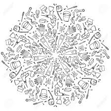 Hand wash & machine washable. Runde Vignettenreparaturwerkzeuge Auf Weissem Hintergrund Mandala Haus Umgestalten Handgezeichnete Kontur Auf Einem Weissen Hintergrund Fur Kinder Farbung Fur Erwachsene Anti Stress Malbuch Lizenzfrei Nutzbare Vektorgrafiken Clip Arts