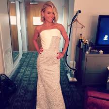 Kelly Ripa Strapless Dress Formal Roland Mouret Dress Fashion