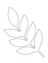 Inspiring palm leaf template printable printable images. 21 Free Leaf Templates Printable Outlines Of Maple Oak Etc For Kids Crafts