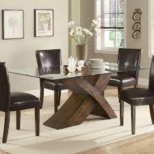 Get free shipping on qualified glass table top furniture accessories & replacement parts or buy online pick up in store today in the furniture department. Glass Top Dining Tables With Wood Base Ideas On Foter