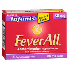 Feverall Infant Suppositories 80mg