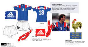 Un bon mythe, 92, présentation du danemark. Football Teams Shirt And Kits Fan France Euro 1992 Home Kits