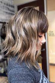 For a more organized look, try angled bangs with long hair. Pin On Hairstyles With Bangs