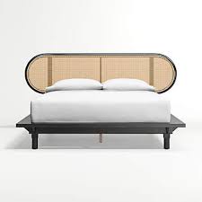 We love the interplay between the graphic lines and the warm color and woven texture of natural cane in this contemporary yet approachable bed. Anaise Cane Bed Crate And Barrel