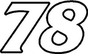 Unfortunately he is also a very talented driver that is always out there on the racer's edge. 78 Race Number France Font Decal Sticker 01