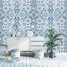 Add warmth and softness with textured wallcoverings. Buy Blue Decorative Self Adhesive Wallpaper Easy To Apply Peel And Stick Wallpaper Bedroom Background Wall Room 17 7 Inch X 118 Inch Online In Indonesia B07qh71s3c