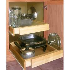 Install shallow wooden box drawers in a base cabinet to stack your pots on their sides. Will You Buy This Cabinet Pull Out Kitchen Cabinet Kitchen Cabinet Shelves Pull Out Kitchen Shelves