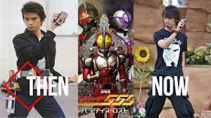 It was a joint collaboration between ishimori productions and toei, and it was shown on tv asahi. Then And Now Kamen Rider 555 Cast Youtube