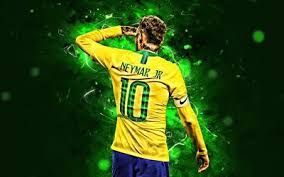 Diese liste enthält alle länderspiele der brasilianischen fußballnationalmannschaft der männer. Herunterladen Hintergrundbild Neymar Ziel Brasilien Nationalmannschaft Ruckseite Gruner Hintergrund Neymar Jr Fussball Fussball Stars Kreative Neon Licht Brasilien Nationalmannschaft Fussball Nationalmannschaft Nationalmannschaft