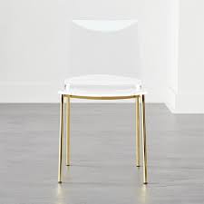 Chiaro Clear Chair Gold Reviews Cb2 In 2020 Gold Dining Chairs Dining Room Furniture Modern Clear Chairs