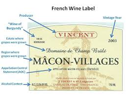 When Reading A French Wine Label It Gives Specific Information Such As The Wine Label French Wine French Wine Labels