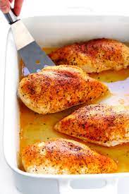 Crispy on the outside and so tender and juicy on the inside. Baked Chicken Breast Gimme Some Oven