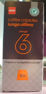 This is where you put the water in the machine to make your coffee. Coffee Capsules Lungo Ultimo Strength 6 Hema