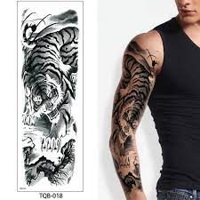 Bras Complet Ecran Animaux Tatouage Temporaire Tattoo Autocollant Tqb Pour Femmes Hommes Transfert Autocollant Grand Papier Faire Des Achats En Ligne A Bas Prix Sur Joom