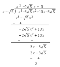 The first step to factoring a cubic polynomial in calculus is to use the factor theorem. Given That X 5 Is A Factor Of The Cubic Polynomial X 3 3 5 X 2 13x 3 5 Find All The Zeros Of The Polynomial
