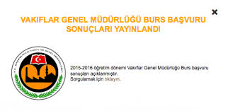 Ortaöğrenim ve yükseköğrenim öğrencilerine verilen burs imkanından yararlanmak isteyen öğrenciler başvurularını geçtiğimiz aylarda tamamlamıştı. Vakiflar Genel Mudurlugu Vgm Burs Sonuclari Aciklandi